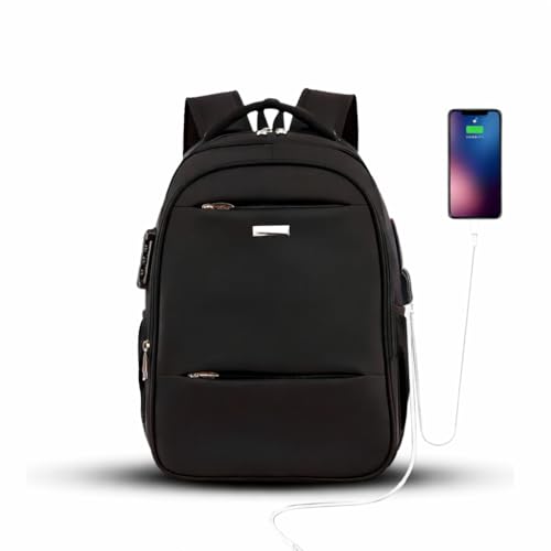 Mochila Masculina Executiva Grande Reforçada para Notebook 15.6” Impermeável Antifurto com Saída USB e Fone Ideal para Trabalho Viagem e Escola Unissex