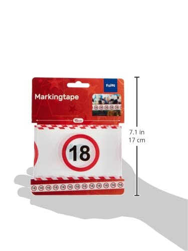 Folat Guirlande de fête Motif Ruban de Chantier orné de Panneaux de signalisation 15 m – vue 4