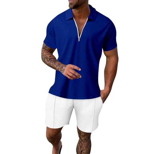 Ensemble t-shirt et short homme manches courtes vêtement léger XL