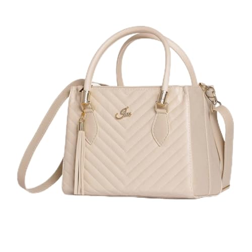 Bolsa Feminina Lorena + Alça Transversal com Regulagem (Marfim)