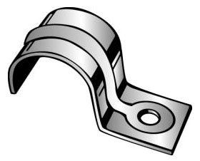 Minerallac 130 1-Hole Snap-On Strap 1/2 Inch EMT 6 AWG 4 AWG Cable Jiffy Clip