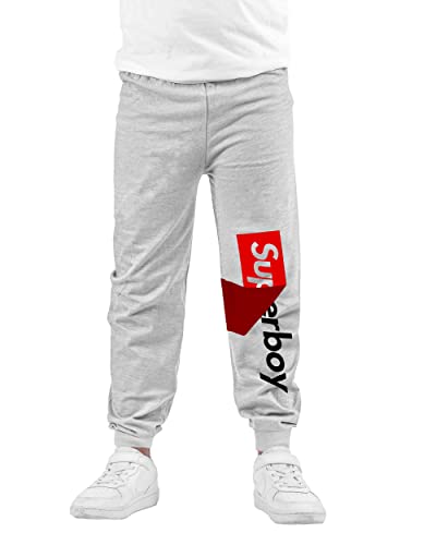 Image of KYDA KIDS Boys 100% Cotton Track Pants | Premium Printed Soft Single Jersey Fabric | Elastic Waist Loose Fit Summer Full Length with Rib Hem (Pack of 2)