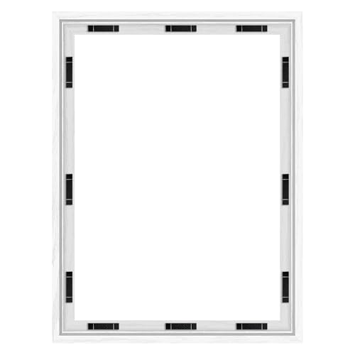 Abtgt 16x20 Canvas Floating Frame with 0.9 Deep White Floater Frame for Canvas Paintings with Adhesive Vertical or Horizontal Wall Art frame for Prints Oil Painting Diamond Decor 1 Pack.