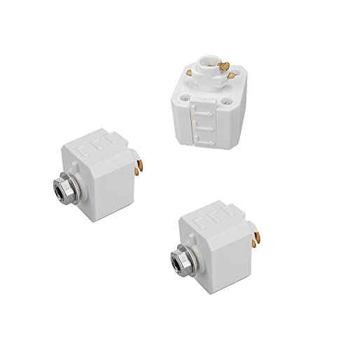 KAYYELAMP Set of Three H-Type Single Circuit 3-Wire Track Adapter Light Fittings Track Accessories...
