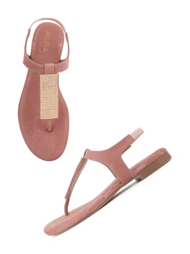 Image of Luxyfeel Discover Comfortable Low Heel Flat Sandals for Summer: Perfect Footwear for Day-to-Night Outfits and Relaxing Days