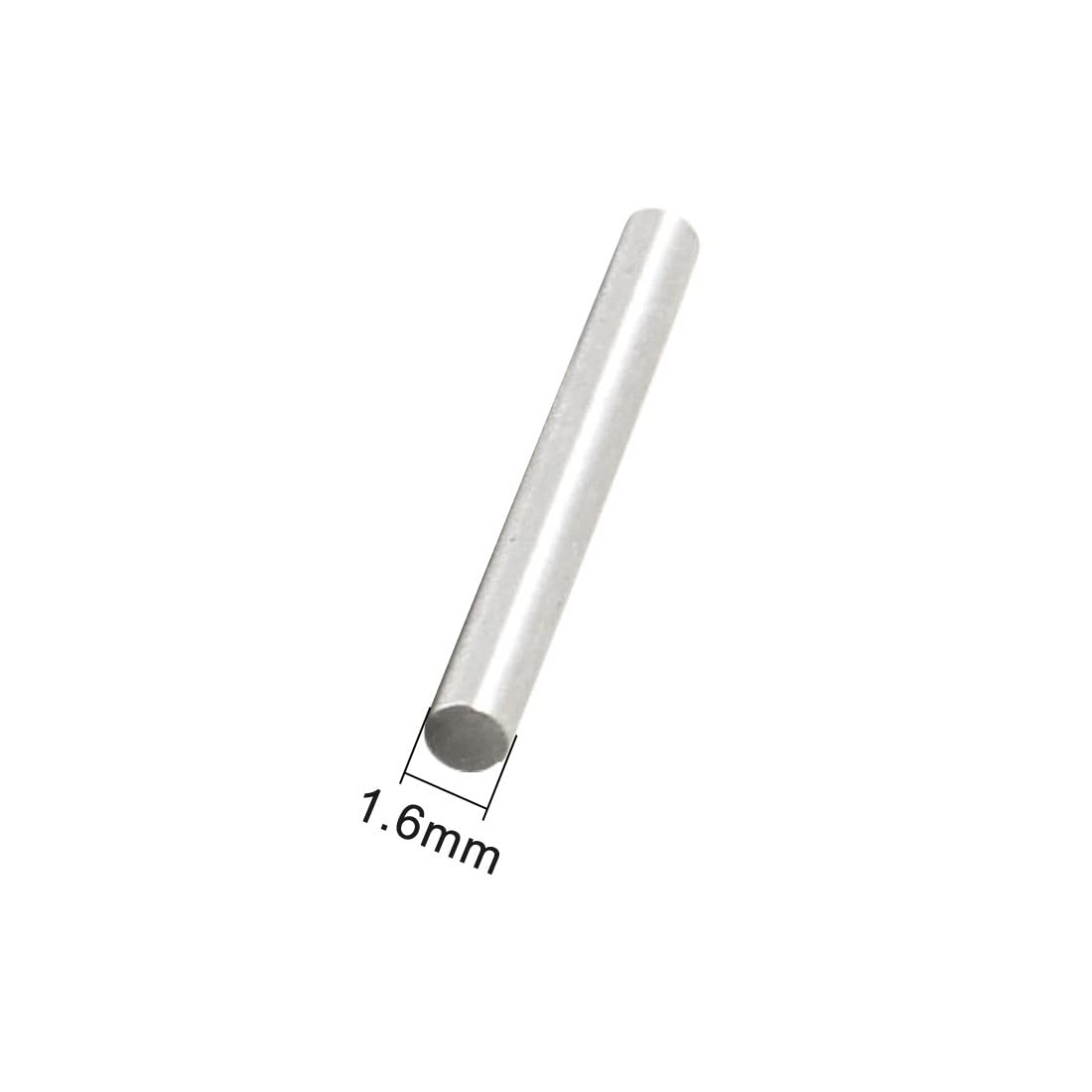 sourcing map 100 pièces en acier inoxydable 1.6 mm x 15.8 mm Cylindre Goujons Pins Fixer Elements