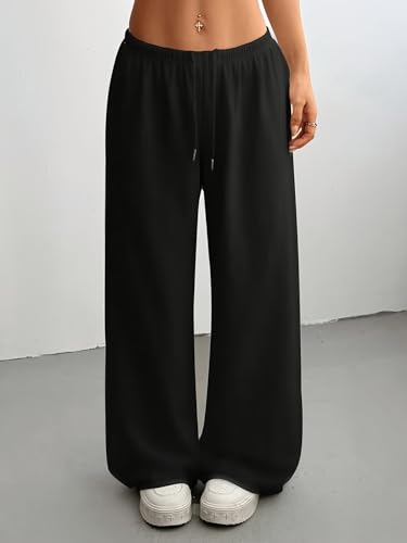 Image of dockstreet Straight Wide fit Long Length Open Bottom Jogger for Women /Trending Multi Pocket Style, Relaxed Casual Pants for Women