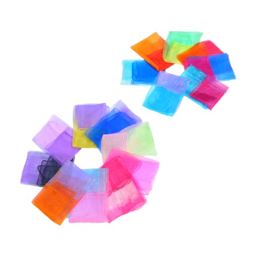 Healeved Supple Gradient Scarves for Children 30packs for Dance Performances and Everyday Wear