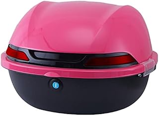 Funda superior universal para motocicleta, almacenamiento con cerradura para casco y equipaje, se adapta a la mayoría de ciclomotores y scooters con kit de montaje incluido