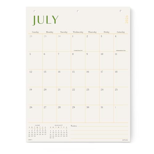 Jotsome Large Wall Calendar 2026-2027 Monthly Wall Calendar From July 2026 to December 2027 17 x 22 inch in Home and Office for Easy Organizing