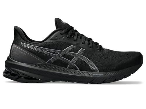 ASICS Men's GT-1000 12 Running Shoes, 10.5, Black/Carrier Grey