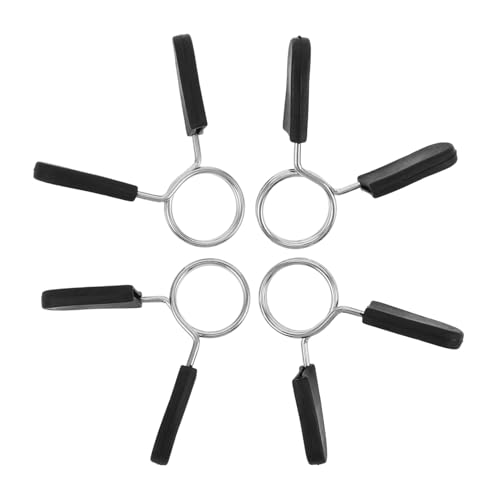 BESPORTBLE Convenient Barbell Clips Set Spring Loaded Pin for Dumbbell Bars Handles Weightlifting Clips for Gym