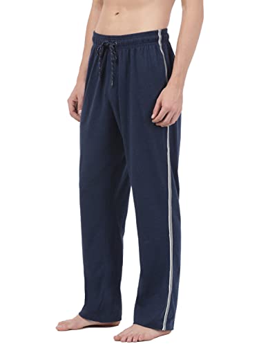 Image of Jockey 9500 Men's Super Combed Cotton Rich Regular Fit Mid Rise Trackpants with Side Pockets