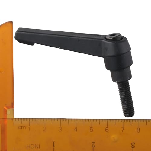Image of 3pcs M8 x 25mm Handle Adjustable Clamping Lever Thread Push Button Ratchet Male Threaded Stud Knobs Locking Rotating Screw Handles