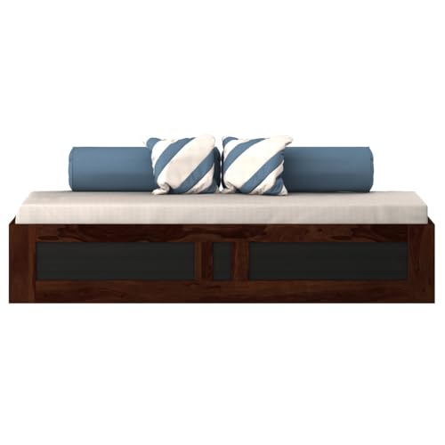 Image of Spacewood Woodland Bed | Single Size (78 X 48) Engineered Wood Day Bed with Box Type Storage | 3 Year Warranty | Modern Design | Sheesham