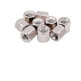 bnafes #4-40 6mm Female Thread Brass Hex Nut Spacer Standoff Pillar (Pack of 100)