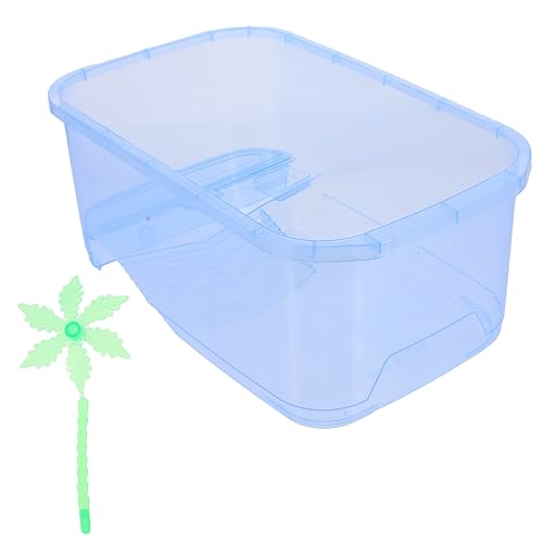 DINHEAROM 1Juego Caja De Alimentación para Acuario Reptil De Cría y Comedero De Plástico para Reptiles