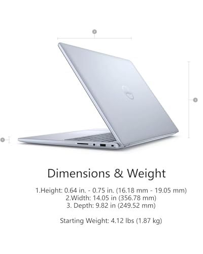 Image of Dell Inspiron-16 Business Laptop with Touchscreen - Win 11 Pro, Lifetime Microsoft Office | 16 inch FHD Display | AMD Ryzen 7-8840U | Backlit Keyboard, Fingerprint Reader | (32GB DDR5 RAM, 2TB SSD)