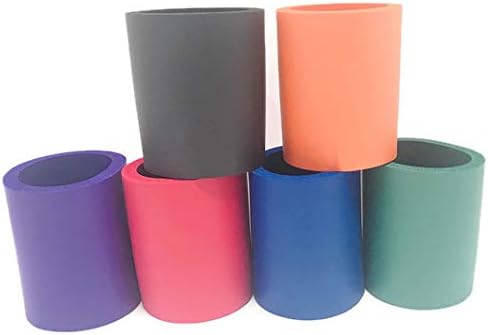 Pen Kit Mall Blank Beer Can Huggers, 6 Pack, Foam Insulated Cooler for Alcohol and Soft Drinks, Flexible Drink Caddies for DIY Projects, Parties, Events, Weddings or Branding (6, Assorted)