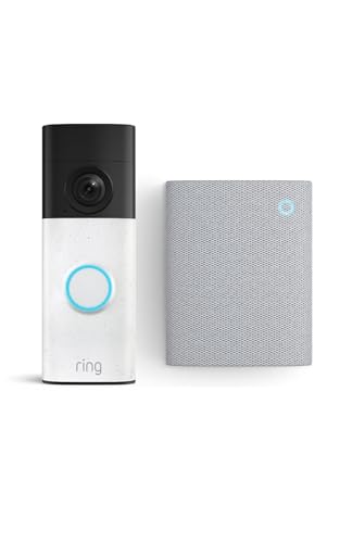 Ring Battery Video Doorbell (neueste Gen.) + Chime (3. Gen.) | Videotürklingel-Kamera mit Retinal 2K, optimierter Zoom (bis zu 6x)… – Ansicht 1
