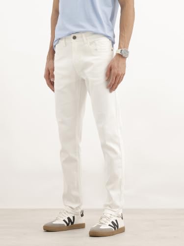 Image of WROGN Men's Slim Fit Jeans | Mid Rise | Jeans for Man