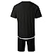 qipaqil Graphic Tee Sets Men 2 Piece Outfits Men'S Short Sets Oversize Tracksuit Beach Fashion Casual Summer Jogging Suits