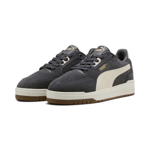 PUMA Zapatillas Shuffle Downtown Unisex 45, Moody Gray Alpine Snow Gold White