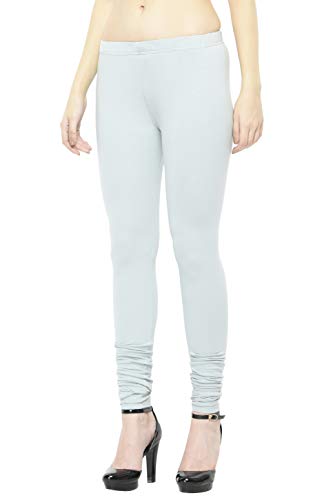 Image of Frenchtrendz Women's Cotton Spandex Stretchable Mid Rise Slim Fit Churidar Leggings Pull On