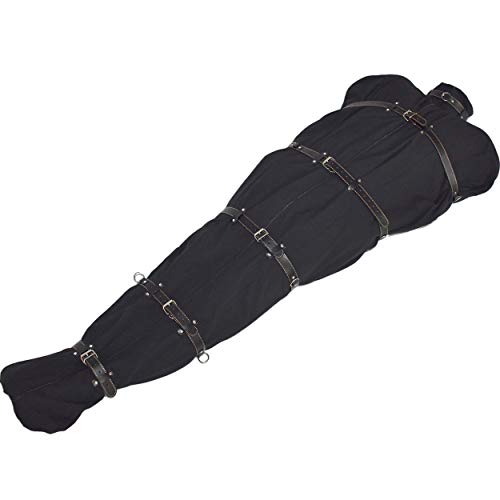 Honeylust - BDSM Fesselsack aus Dicker Baumwolle mit Gurten - Bondage Zwangsjacke bis Körpergröße 185 cm - Sex Mumien Schlafsack - Fetisch Sexspielzeug