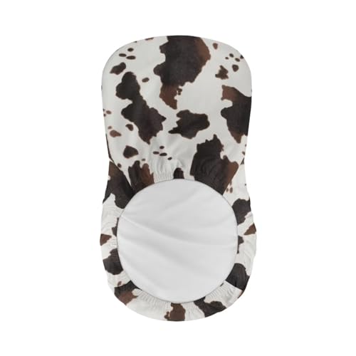 Image of Stretch Bar Stool Covers Set of 4,Stretch Removable Bar Stool Chair Covers, Cow Pattern Counter Height Chairs Covers for Kitchen Dining Room Cafe Furniture