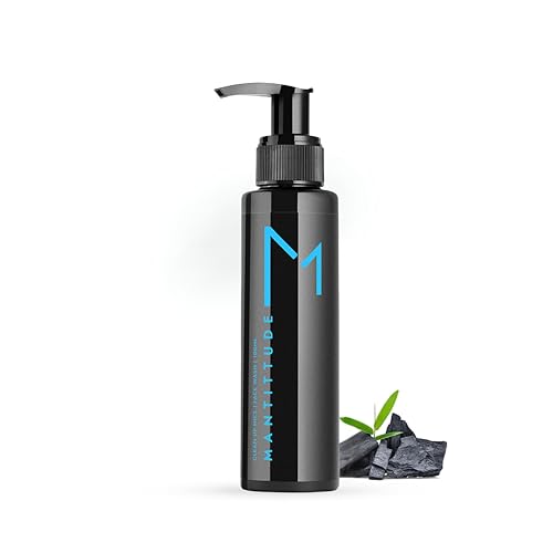 Image of Activated Bamboo Charcoal Face Wash For Men, Deeply cleanses the skin, removes dirt and oil deposits due to pollution, and controls oil production, suitable for all skin types 100ml