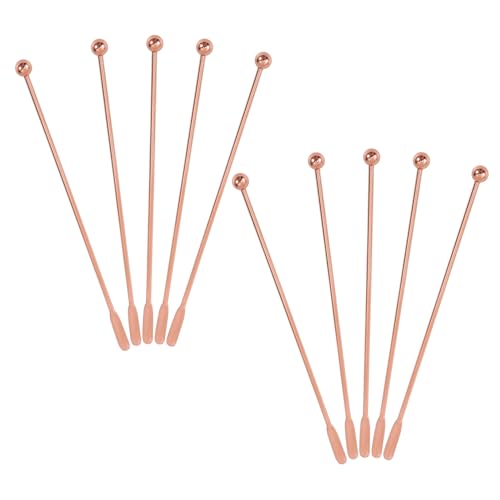 IWOWHERO Mixing Bar Spoon Set 10pcs Stainless Steel Stirring Spoons Household Cocktail Stirrer