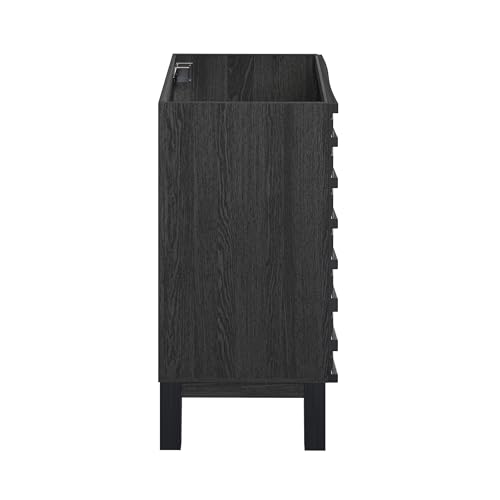 Image of Swiss Madison Cascade 18 inch Bathroom Vanity in Black - Cabinet