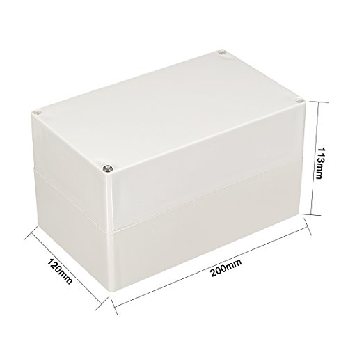 Sourcingmap 200x120x113mm/7.87x4.72x4.45inch(L*W*H) Wateproof Electronic ABS Plastic DIY Junction Box Enclosure Case Outdoor/Indoor - Image 4