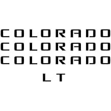 Chevy Colorado Black Emblem Overlay Decals 2015-2021 Set of 4 GM Licensed