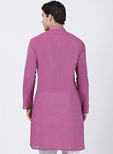 Image of VASTRAMAY Men's Royal Blue Pure Cotton Kurta