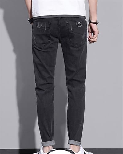 Men's Slim Fit Jeans Skinny Stretch Denim Tapered Pencil Pants4