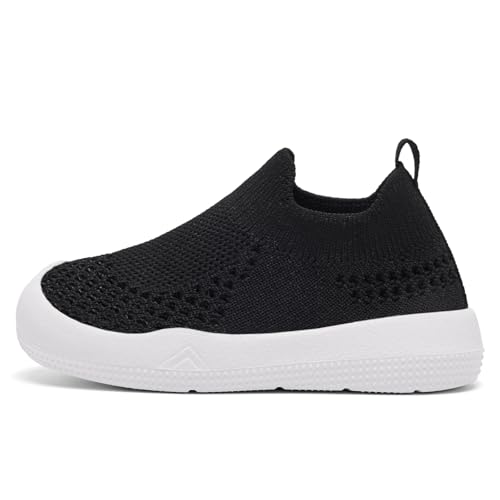 Image of Eashi Baby Boy Girl Non-Skid Indoor Infant Walking Shoes Breathable Warm Elastic Sock Shoes with Memory Sole Protect Toes Outdoor Sneakers