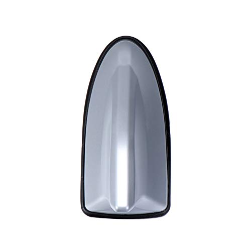 Image of Oshotto Car Shark Fin Roof Antenna Car Antenna Radio FM /AM Car Decorate Compatible with Toyota Etios - (Silver)