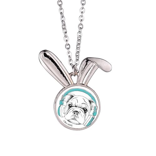 Collier lapin avec écouteurs le pendentif pour exprimer votre énergie