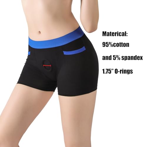 Strap on Harness Panties Underwear, Plus Size Strapon Strapless Harness boxers brief for Men Women4