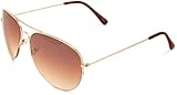 Eyelevel Colonel Pilot Style Men's Sunglasses Gold Effect One Size Image
