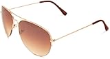 Eyelevel Colonel Pilot Style Men's Sunglasses Gold Effect One Size