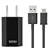 Produktbild VAPIAO Micro USB Ladegerät [Ladekabel und Netzteil] Ladeset 2 Meter Set passend für Samsung Galaxy S3, S4, S5, S6, S7, Huawei P u.v.m in schwarz