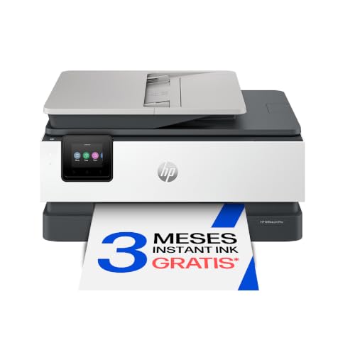 HP OfficeJet Pro 8132e, Impresora multifunción Profesional de inyección de Tinta A4 a Color, Copia, Escáner, Fax, Wi-Fi, Impresión a Doble Cara automática, 20 ppm, 3 Meses Instant Ink, Gris