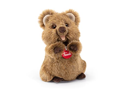 Trudi Quokka Arturo Quokka Mascotte Peluche, Regalo di Natale e Compleanno. | 14x22x13cm Taglia S | Animali Esotici Tropicali | Modello 27144