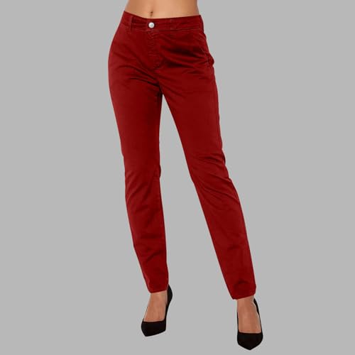 Straight Leg Dress Pants Women's High Waist Business Casual Trousers Slim Fit Dressy Full Length Work Pant with Pocket2