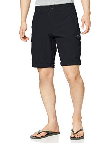 Oakley Men's Hybrid Cargo Short 20, Blackout, 34