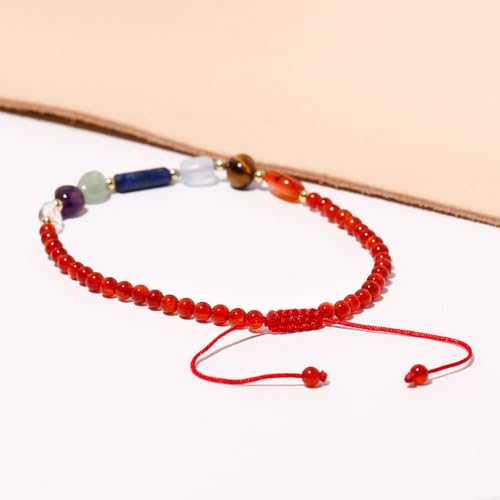 Pulseras de tobillo para meditación con cristales espirituales 4