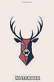 Notebook: Stag Icon , Journal for Writing, College Ruled Size 6\
